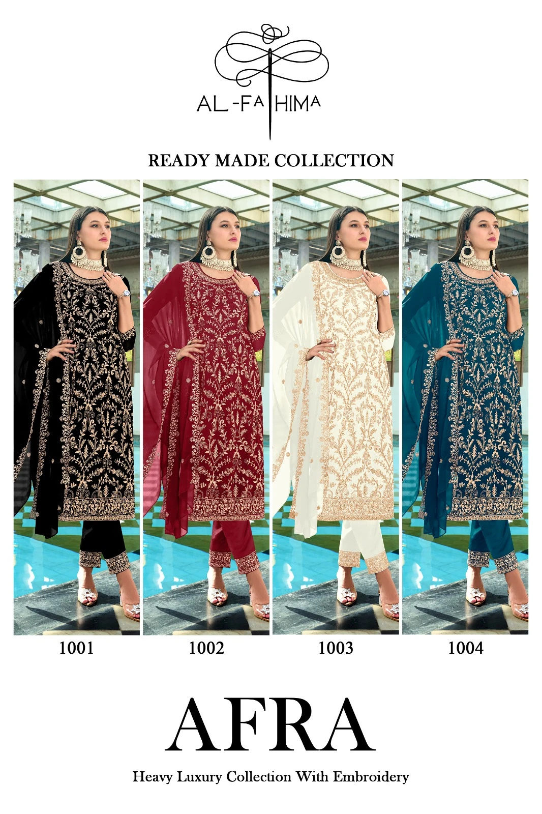 Banwery Al-Fathima Faux Georgette Wholesale Designer Readymade Salwar Suit Catalog — Wholesale Salwar Suits, Banwery wholesale from Surat — view 5